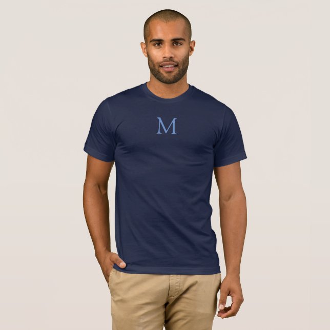 Double Sided Monogram Mens TShirt Elegant Trendy (Front Full)