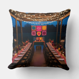 Double-Sided Mother's Day Pillow: Bohemian Dusk Cushion