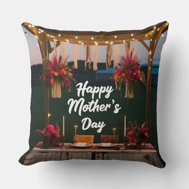 Double-Sided Mother's Day Pillow Design Concept (Front)