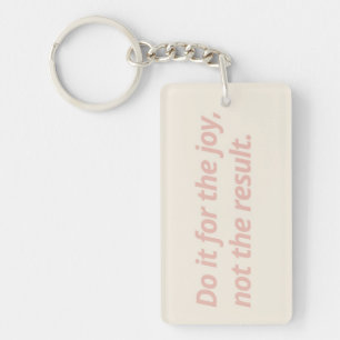 Double-Sided Motivational Keychain – Pink & Green