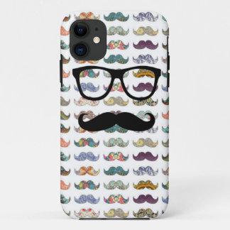 double sided moustache iPhone 11 case