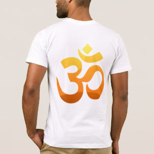 Double Sided Om Mantra Gold Sun Meditation Yoga T-Shirt