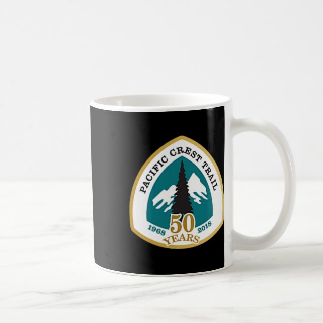 Double Sided Pacific Crest Trail 50 Years Shirt  Coffee Mug (Right)