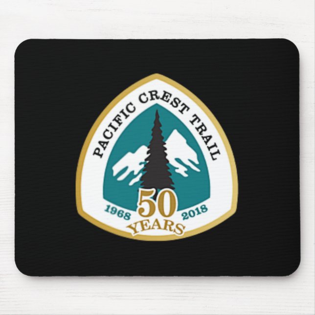 Double Sided Pacific Crest Trail 50 Years Shirt  Mouse Mat (Front)