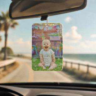 Double Sided Personalised Photo Car Air Freshener