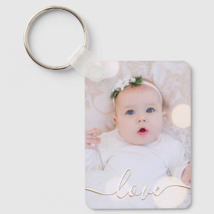 Double Sided Photo Aluminum Key Ring