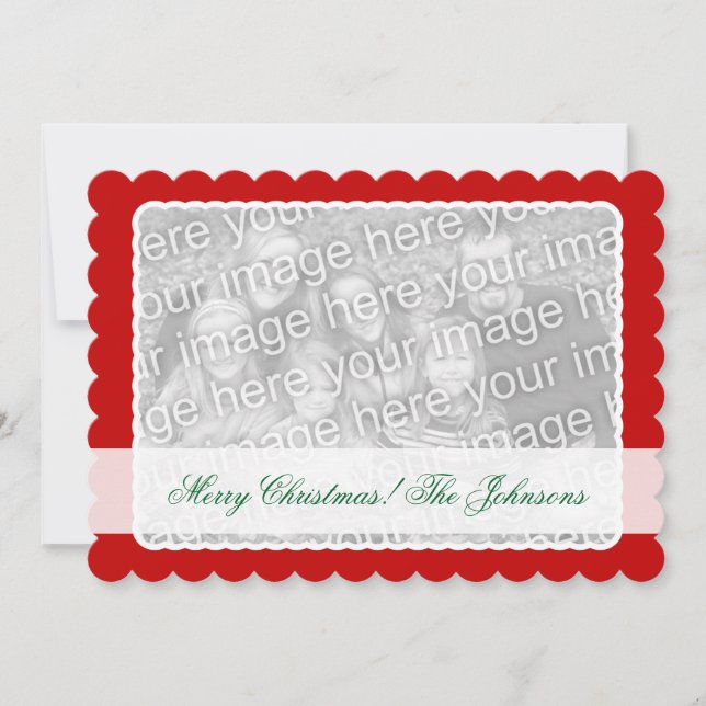 Double sided photo Christmas card for two pictures (Front)