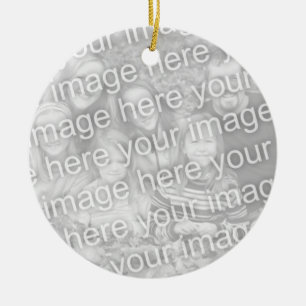 Double sided photo ornament with two custom images