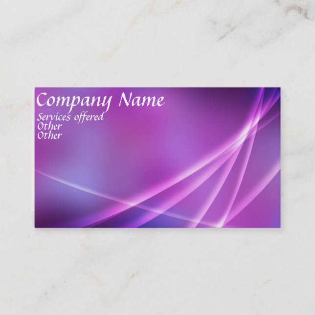 Double Sided pinkbusiness card (Front)