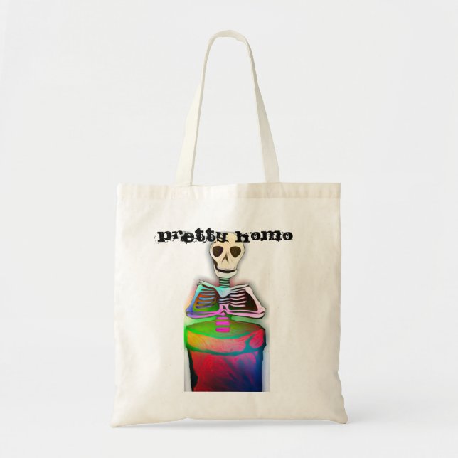 Double sided Pretty Homo discount tote! Tote Bag (Front)