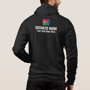Double Sided Print Business Company Logo Men's Hoodie