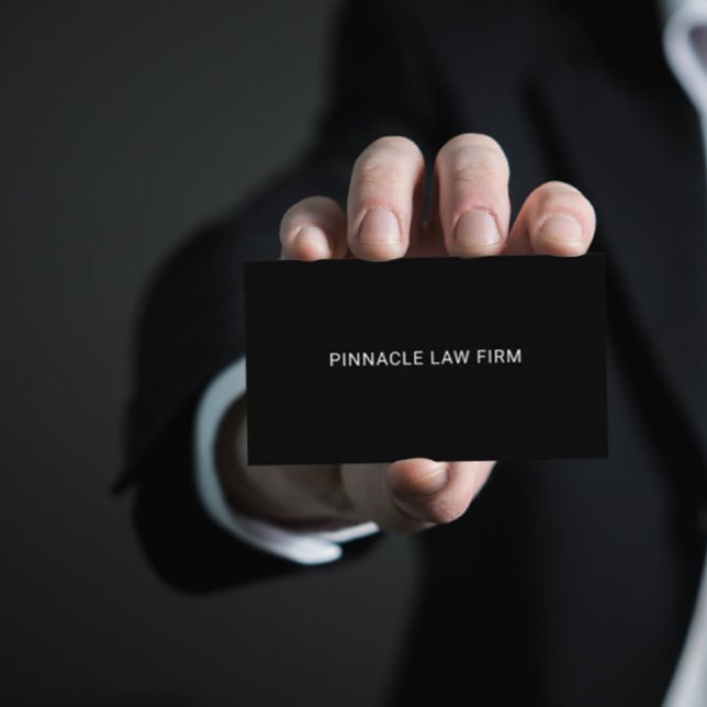 Double Sided Professional Minimalist Black QR Code Business Card (Creator Uploaded)