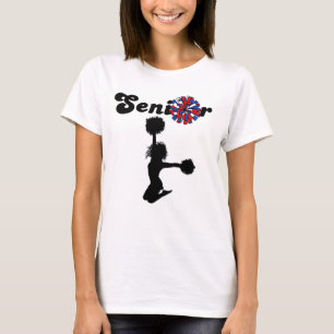 Double Sided Senior Cheerleader Red & Blue T-Shirt