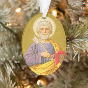 Double-Sided St. Peter (PM 07) Acrylic Ornament