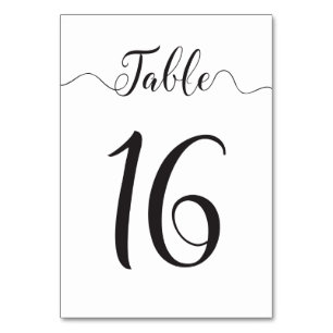 Double-Sided Table Numbers