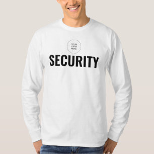 Double Sided Template Security Mens Modern T-Shirt
