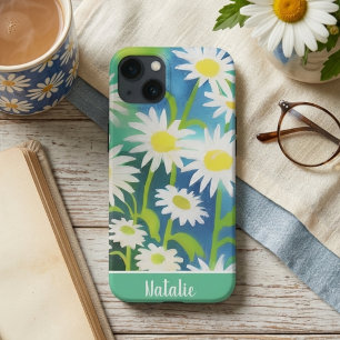 Double Sided Watercolor Wild Daisies Signature iPhone 13 Case