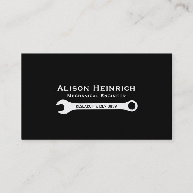 Double Sided Wrench 2 | Mechanic (elite2) Business Card (Front)