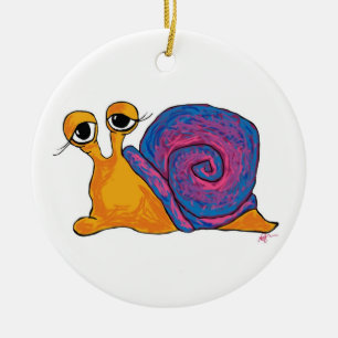 Double Snail Round Ornament