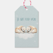 Double Snuggles Twin Polar Bears