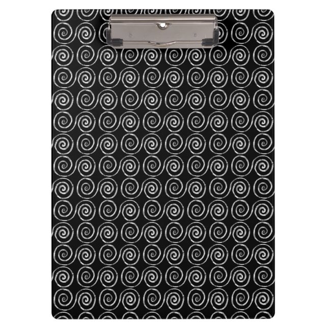 Double Spiral Celtic Pattern Clipboard (Front)