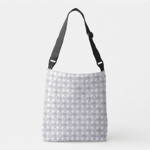Double Spiral Celtic Pattern Crossbody Bag
