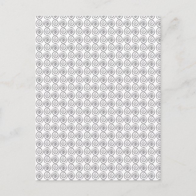 Double Spiral Celtic Pattern Postcard (Front)