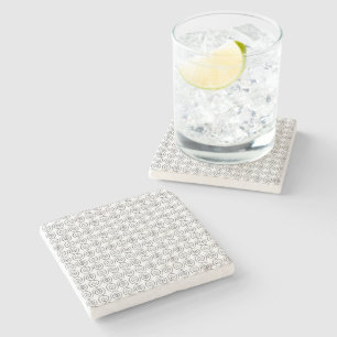 Double Spiral Celtic Pattern Stone Coaster