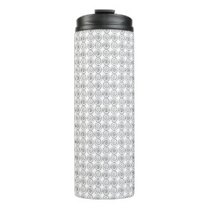 Double Spiral Celtic Pattern Thermal Tumbler