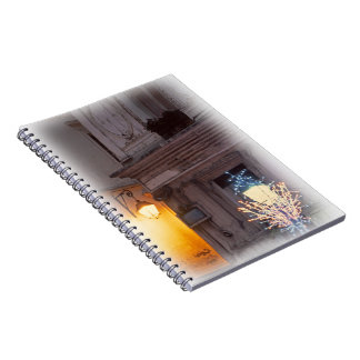 Double Street  Lamps Paris Spiral Photo Notebook