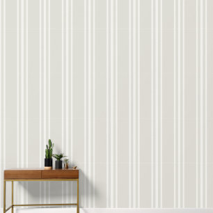 Double Stripe Tone on Tone Monochromatic Coastal Wallpaper