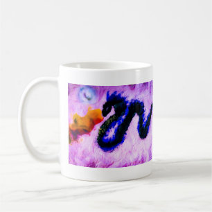 Double Sumi Dragon coffee mug
