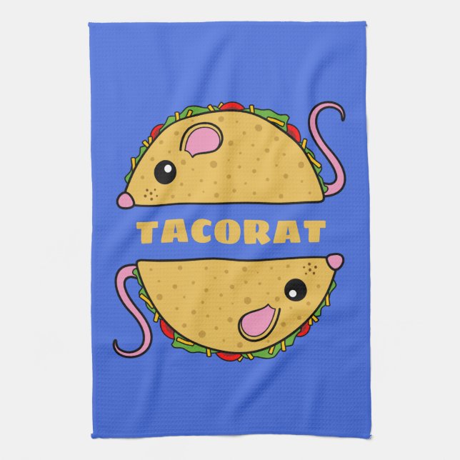 Double Taco Rat Kitchen Towel (Vertical)
