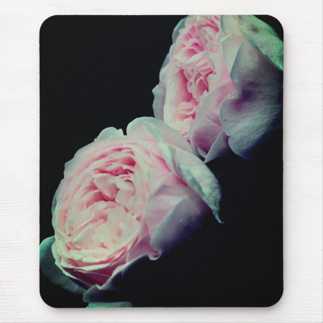 Double Take Pink Roses Flower  Mouse Mat (Front)