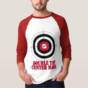 Double tap centre mass gun target T-Shirt
