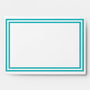 Double Teal Trim - Envelope