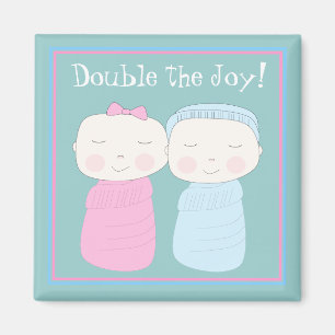 Double the Joy! Twin Baby Magnet