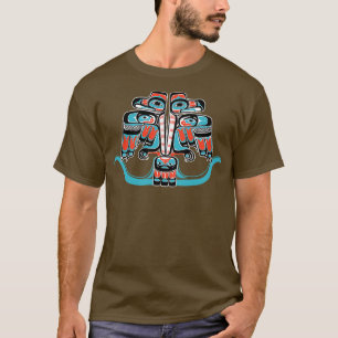 Double Thunderbird Native American Haida Tribe Art T-Shirt