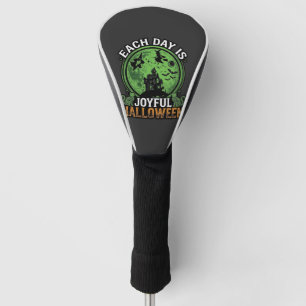 Double Toil Trouble Witch Pumpkin Halloween Cobweb Golf Head Cover