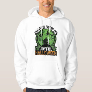 Double Toil Trouble Witch Pumpkin Halloween Cobweb Hoodie
