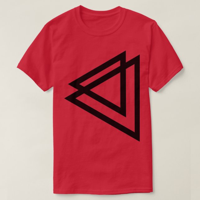 Double Triangle Minimalist T-Shirt (Design Front)