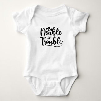 DOUBLE TROUBLE BABY BODYSUIT
