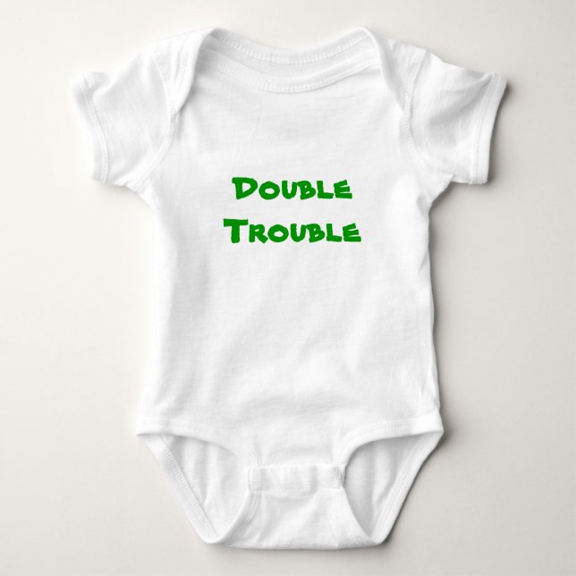 Double Trouble Baby Bodysuit (Front)