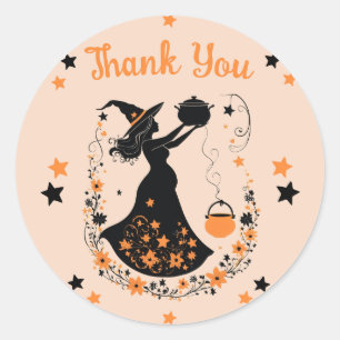 Double Trouble Brew - A Twin Halloween Baby Shower Classic Round Sticker