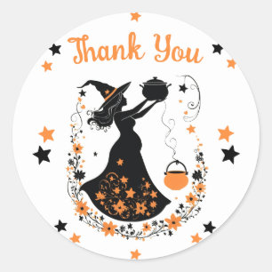 Double Trouble Brew - A Twin Halloween Baby Shower Classic Round Sticker