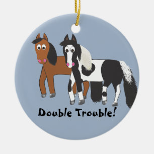 Double Trouble! Ceramic Tree Decoration