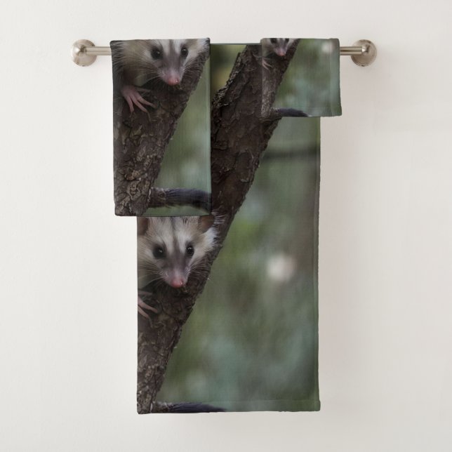 Double Trouble in the Canopy: Twin Possums Bath Towel Set (Insitu)
