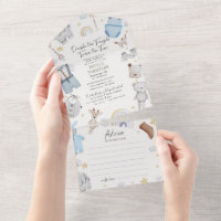 Double Trouble Twin Boys & Advice Baby Shower