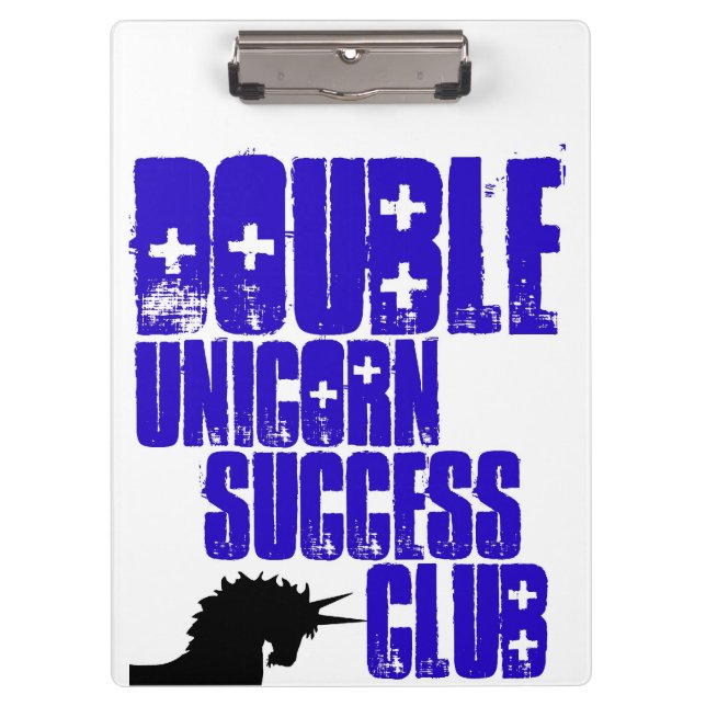 Double Unicorn Success Club clipboard (Front)