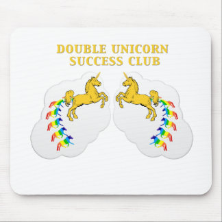 Double Unicorn Success Club Mouse Mat